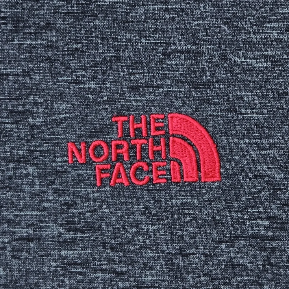 Men’s North Face Softshell Jacket Gray Red Zip Up Coat Outdoor Size Medium